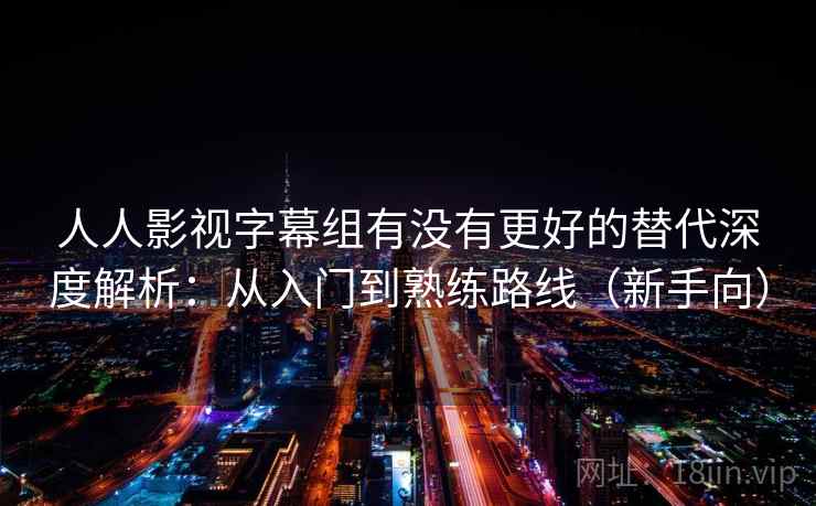 人人影视字幕组有没有更好的替代深度解析：从入门到熟练路线（新手向）