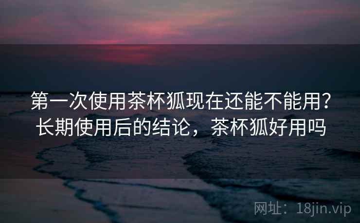 第一次使用茶杯狐现在还能不能用？长期使用后的结论，茶杯狐好用吗