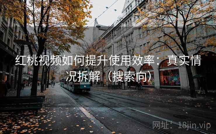 红桃视频如何提升使用效率：真实情况拆解（搜索向）