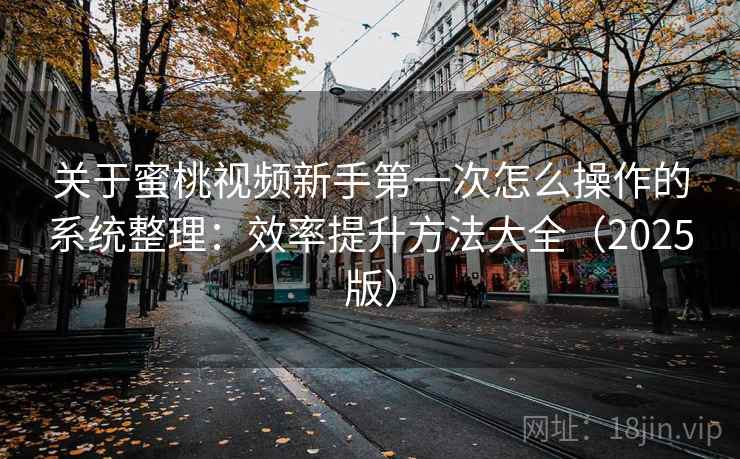 关于蜜桃视频新手第一次怎么操作的系统整理：效率提升方法大全（2025版）